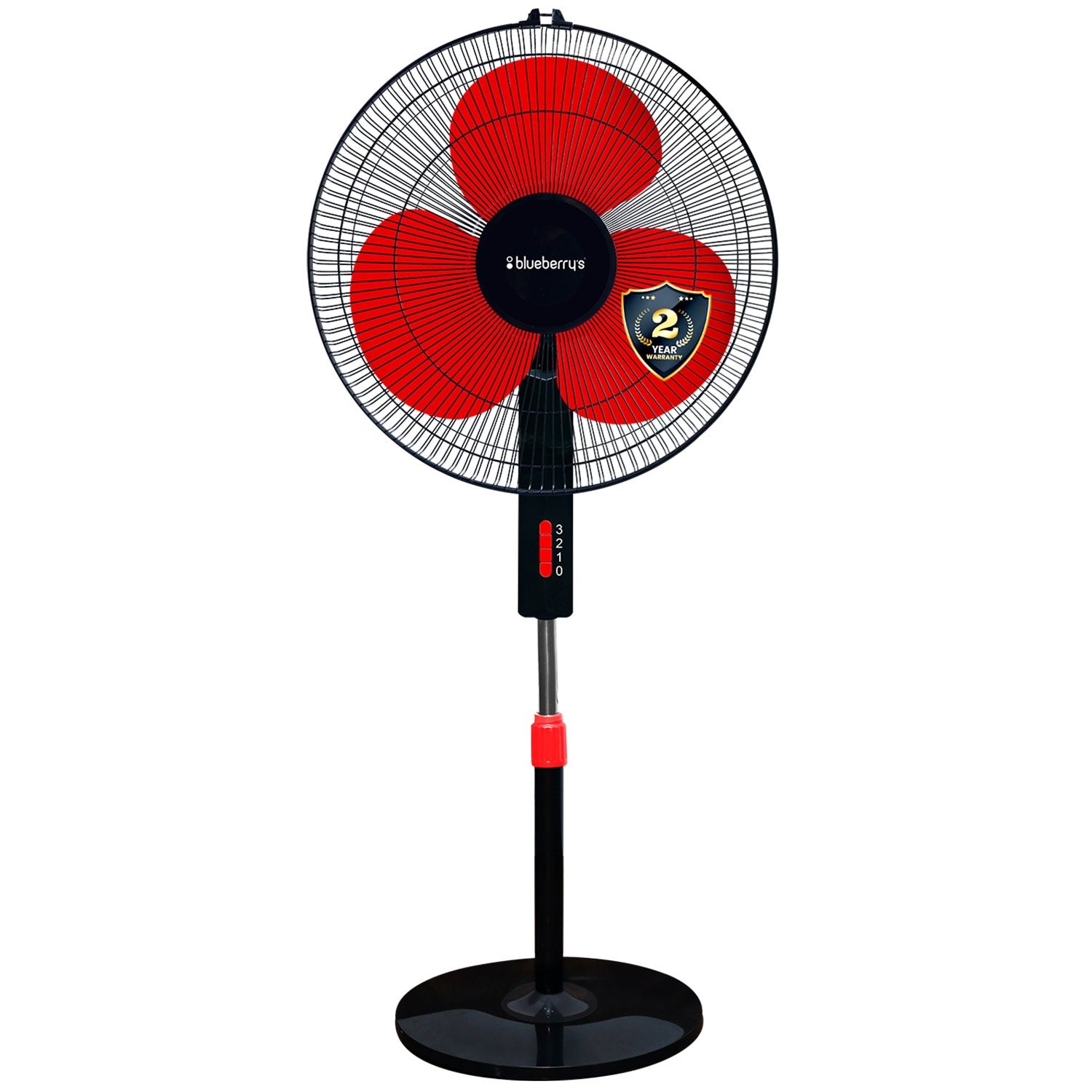 WHAT WE WANT WWW_FBFOOTSTAND ① Blueberry's High Speed 3-Leaf Pedestal Fan, 16