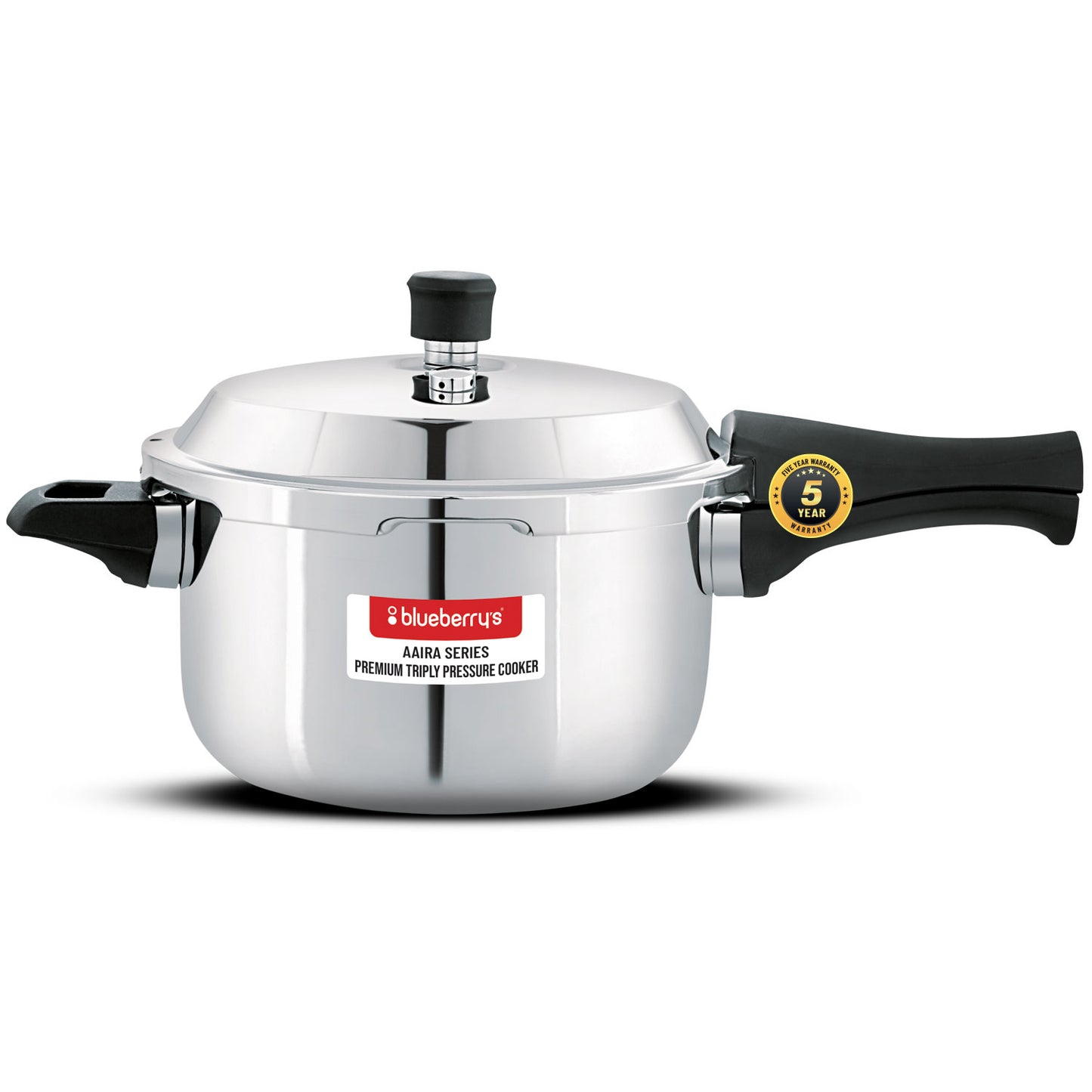 Blueberry's Premium Triply Stainless Steel 5-Liter Pressure Cooker
