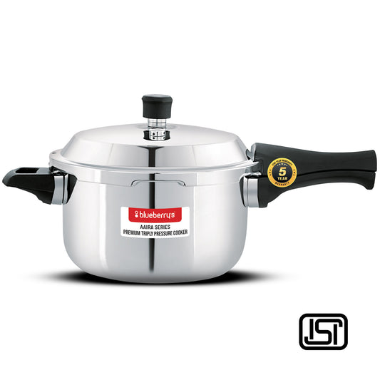 Blueberry's Premium Triply Stainless Steel 5-Liter Pressure Cooker