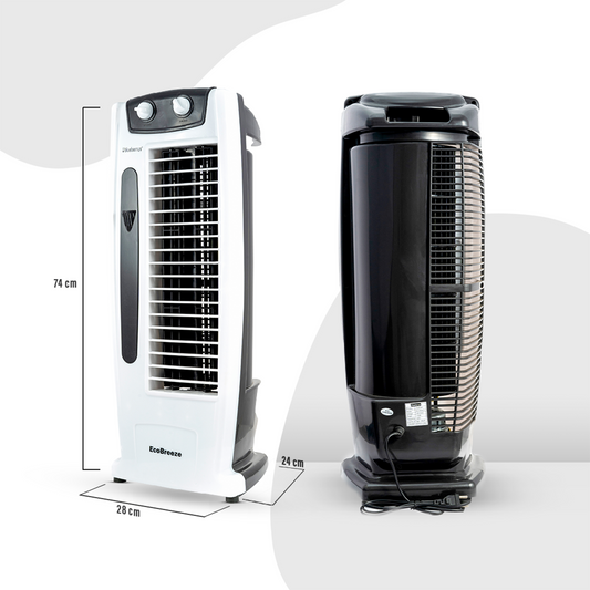 Blueberry's Tower Fan, Powerful Air Throw,4-Way Air Flow,25 Feet Air Delivery