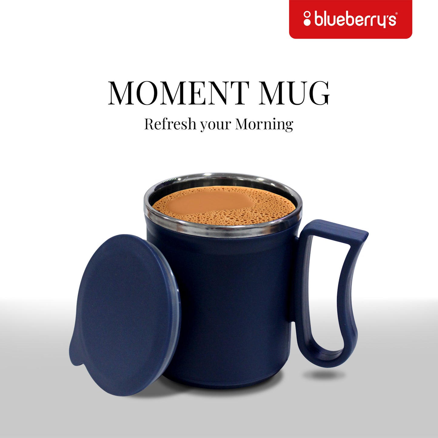 Blueberry's Double Coffee Mug with Lid