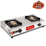 Blueberry's SLEEK Stainless Steel 2-Burner Gas Stove