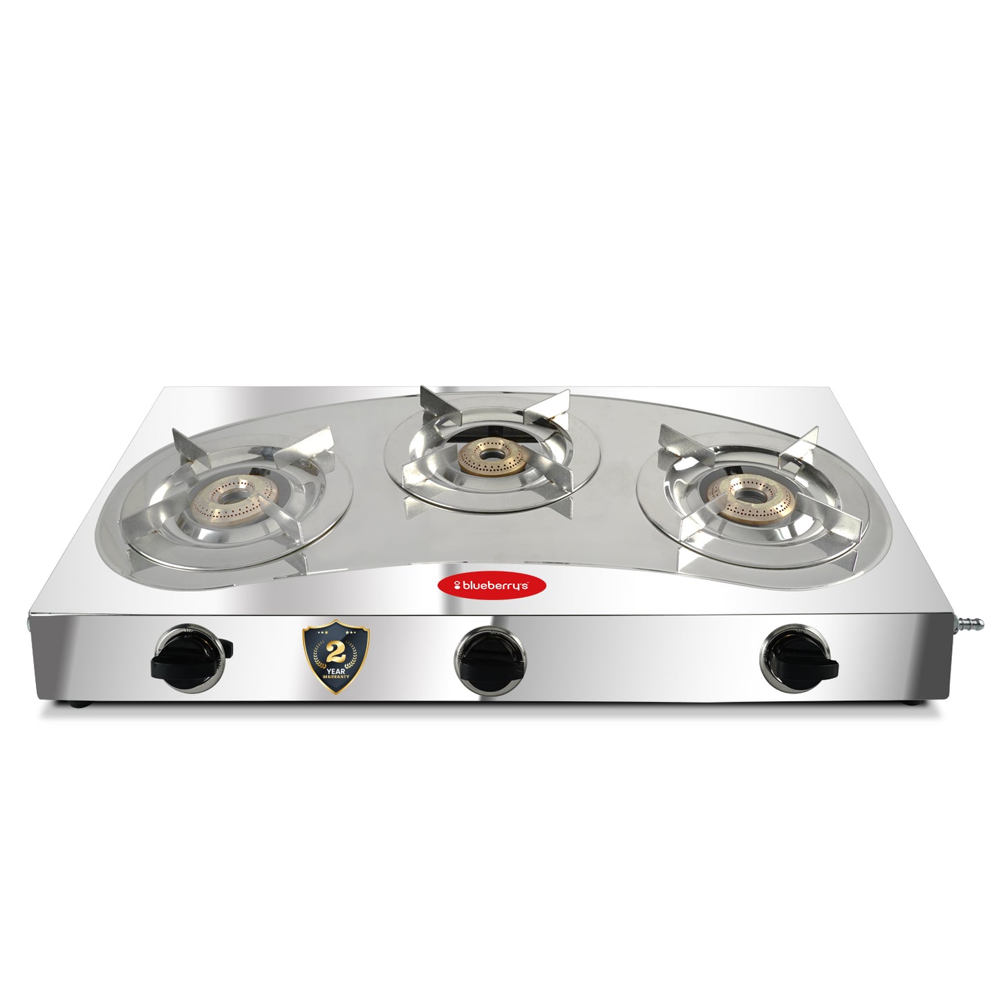 Blueberry's BLAZE 3 Burner Full Steel Gas Stove