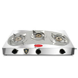 Blueberry's BLAZE 3 Burner Full Steel Gas Stove
