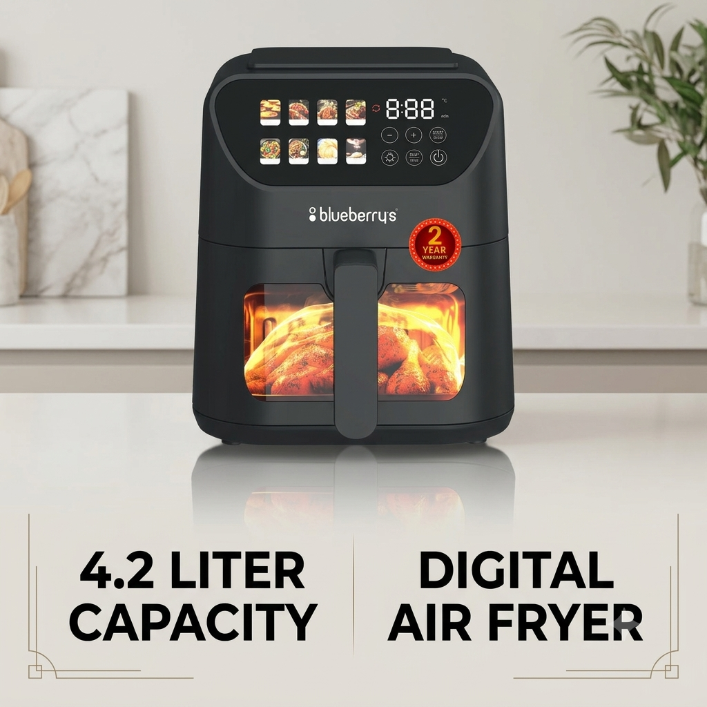 Blueberry's 4.2-Liter 1400-Watts Digital Air Fryer