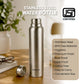 Blueberry's Premium 1000-ml Stainless Steel Water Bottle
