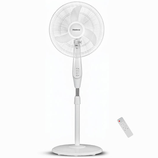 Blueberry's BLDC 35-Watts 400-mm 16" 3-Leaft, Plastic Gril Wall Fan with Remote