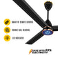 Blueberry's 1200mm BLDC Ceiling Fan with Remote Control, BEE 5-Star Rated