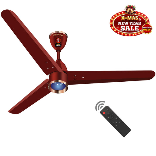 𝖡𝗅𝗎𝖾𝖻𝖾𝗋𝗋𝗒'𝗌 1200𝗆𝗆 𝖡𝖫𝖣𝖢 𝖢𝖾𝗂𝗅𝗂𝗇𝗀 𝖥𝖺𝗇 𝗐𝗂𝗍𝗁 𝖱𝖾𝗆𝗈𝗍𝖾, 𝖫𝖤𝖣 𝖫𝗂𝗀𝗁𝗍, 𝖡𝖤𝖤 5-𝖲𝗍𝖺𝗋 𝖱𝖺𝗍𝖾𝖽