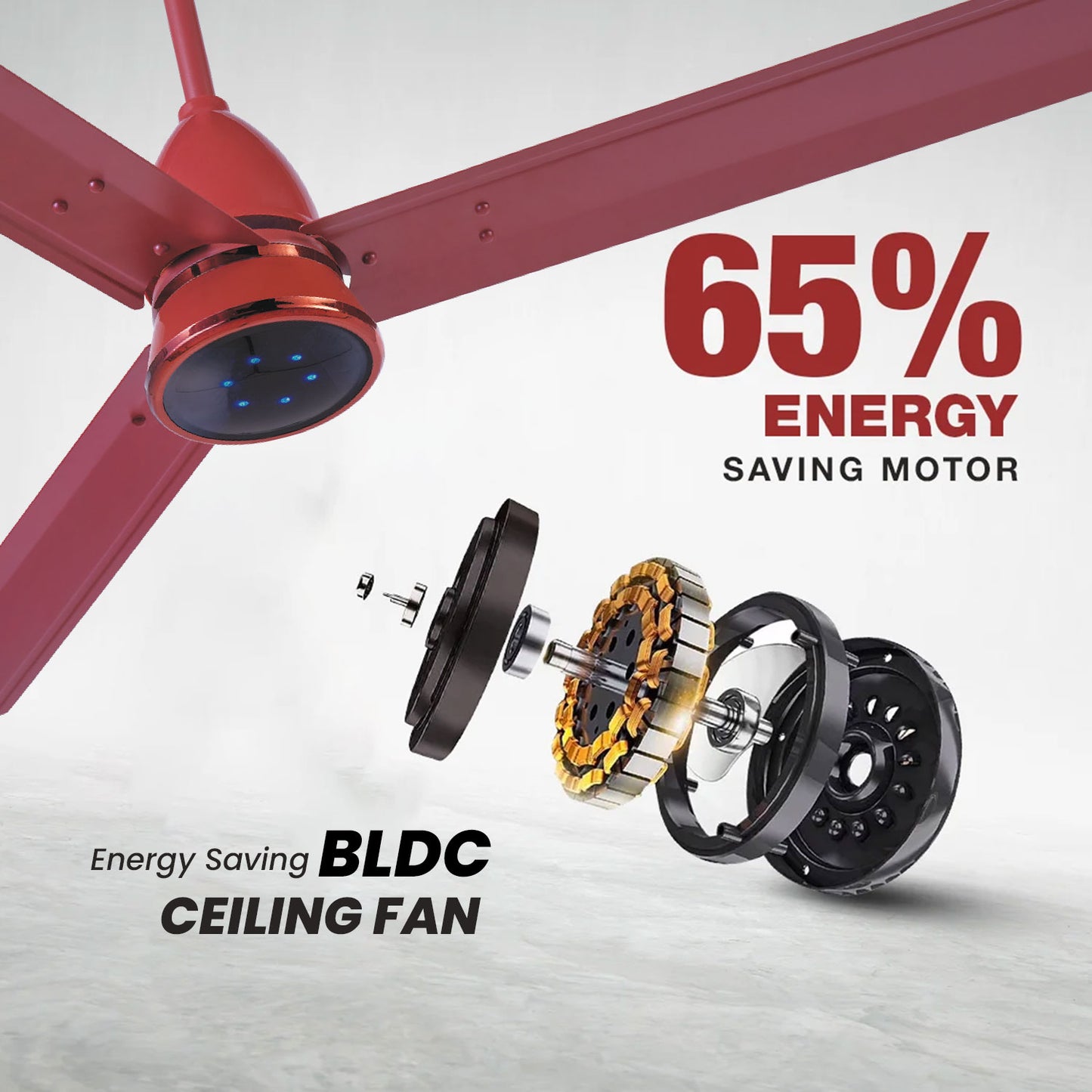 𝖡𝗅𝗎𝖾𝖻𝖾𝗋𝗋𝗒'𝗌 1200𝗆𝗆 𝖡𝖫𝖣𝖢 𝖢𝖾𝗂𝗅𝗂𝗇𝗀 𝖥𝖺𝗇 𝗐𝗂𝗍𝗁 𝖱𝖾𝗆𝗈𝗍𝖾, 𝖫𝖤𝖣 𝖫𝗂𝗀𝗁𝗍, 𝖡𝖤𝖤 5-𝖲𝗍𝖺𝗋 𝖱𝖺𝗍𝖾𝖽