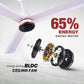 Blueberry's 1200mm BLDC Ceiling Fan with Remote Control, BEE 5-Star Rated