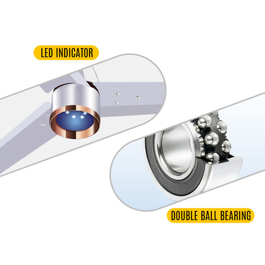 𝖡𝗅𝗎𝖾𝖻𝖾𝗋𝗋𝗒'𝗌 1200𝗆𝗆 𝖡𝖫𝖣𝖢 𝖢𝖾𝗂𝗅𝗂𝗇𝗀 𝖥𝖺𝗇 𝗐𝗂𝗍𝗁 𝖱𝖾𝗆𝗈𝗍𝖾, 𝖫𝖤𝖣 𝖫𝗂𝗀𝗁𝗍, 𝖡𝖤𝖤 5-𝖲𝗍𝖺𝗋 𝖱𝖺𝗍𝖾𝖽