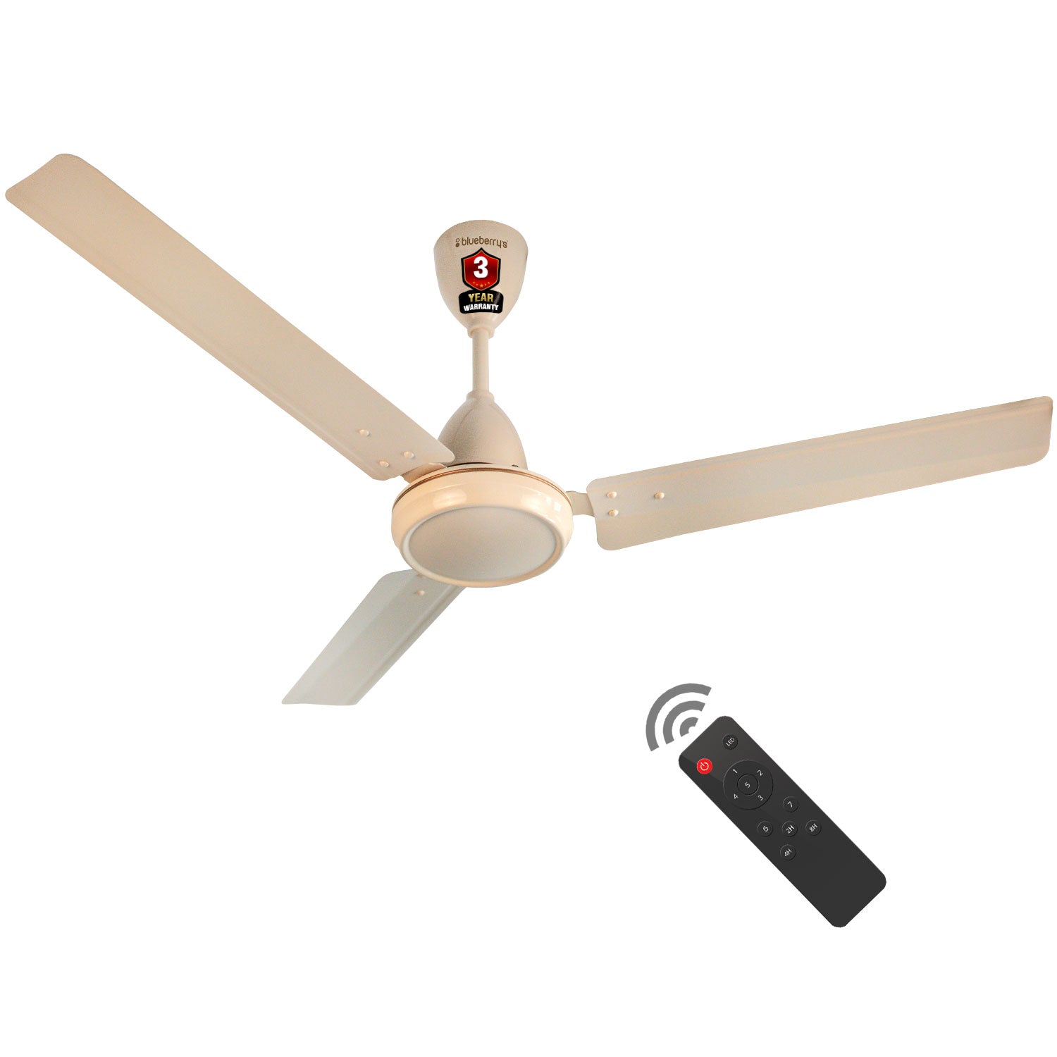 Star Fans Blueberry's 1200mm BLDC Ceiling Fan with Remote Control, BEE 5-Star Ra