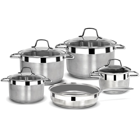 Blueberry's Premium 9-Piece Stainless Steel Combo Set