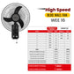 Blueberry's PRO 35-Watts 400-mm 16" 3-Blade BLDC Wall Fan with Smart Remote