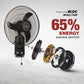 Blueberry's PRO 35-Watts 400-mm 16" 3-Blade BLDC Wall Fan with Smart Remote