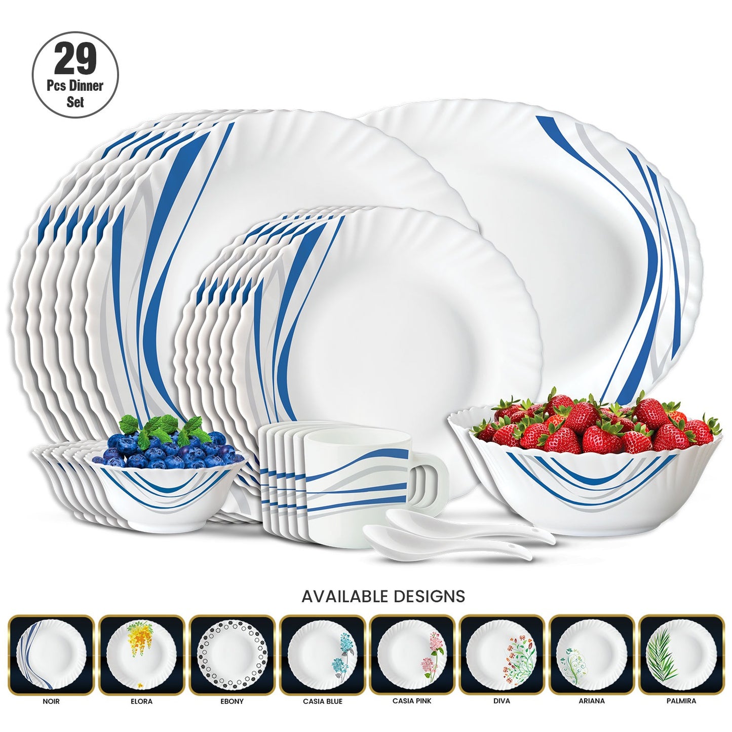 Blueberry's 29-Piece Opalware
