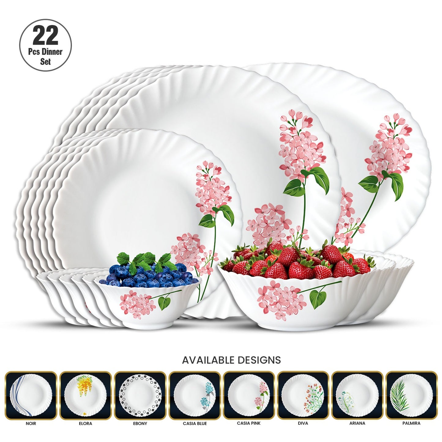 Blueberry's 22-Piece Opalware
