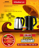 Stainless Steel 2-Liter + 1.8-Liter Electric Kettle Onam Combo