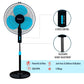 Blueberry's High Speed 3-Leaf Pedestal Fan, 16" 55-Watts