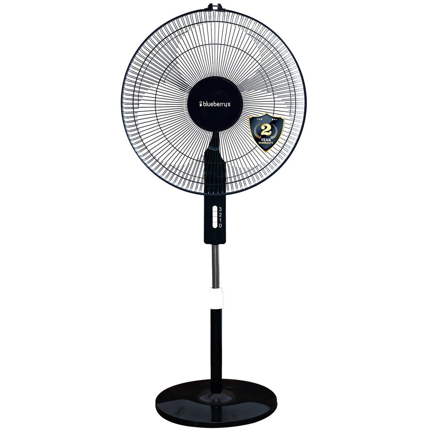 Blueberry's High Speed 3-Leaf Pedestal Fan, 16" 55-Watts
