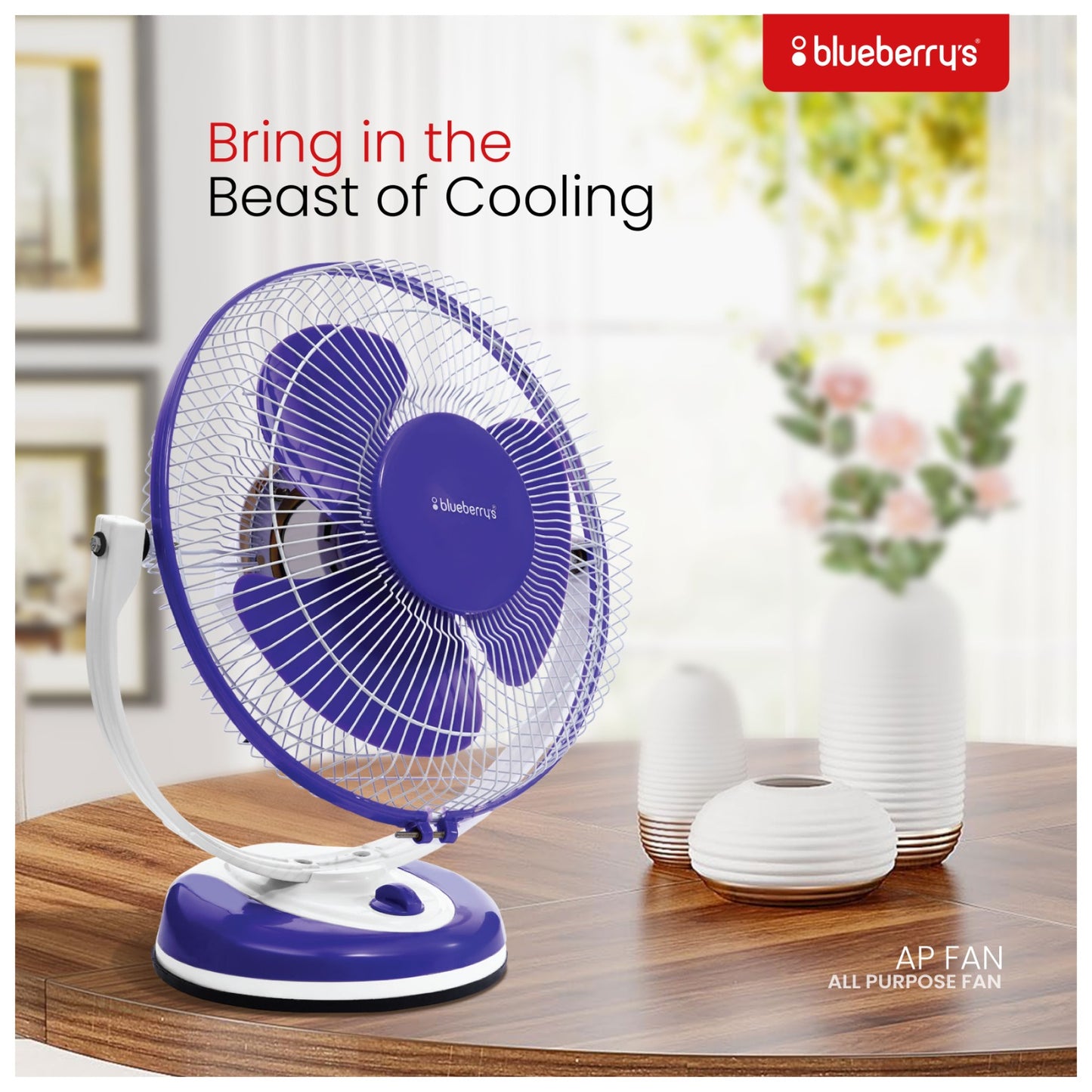 Blueberry's 12" 48-Watts Table All Purpose Fan