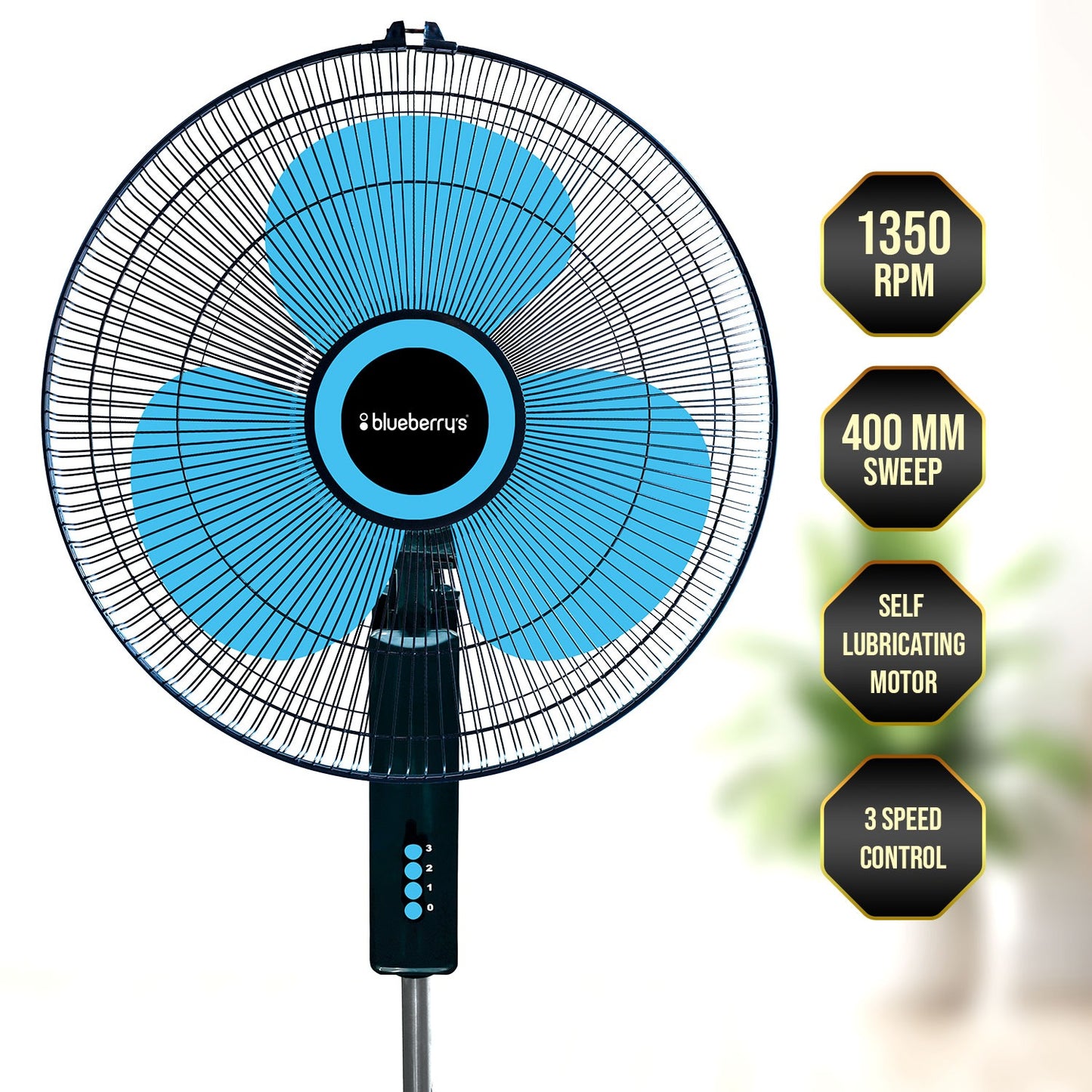 Blueberry's 16" 2IN1 Pedestal Fan