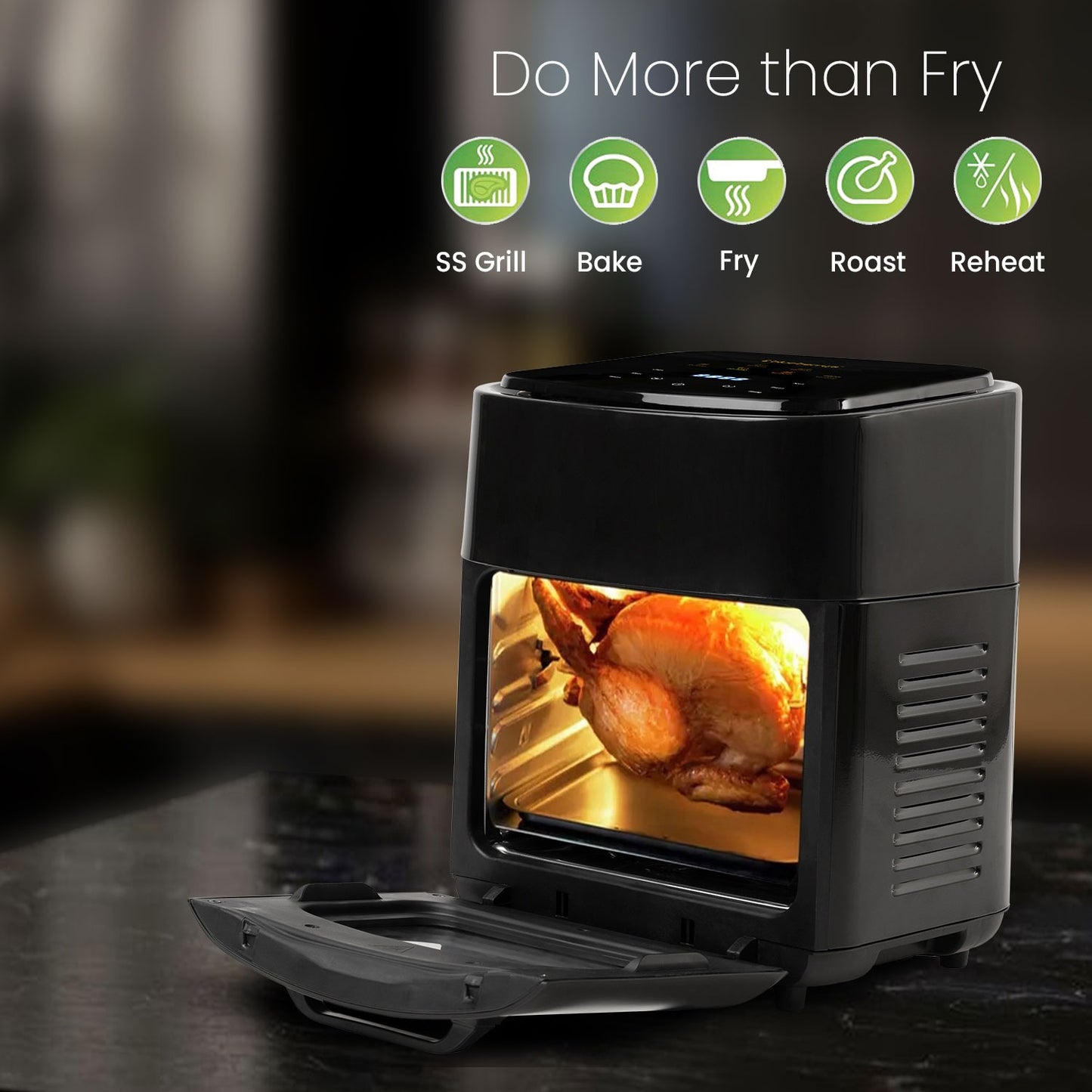 Blueberry's 10-Liter 1400-Watts Multi-Purpose Digital Air Fryer