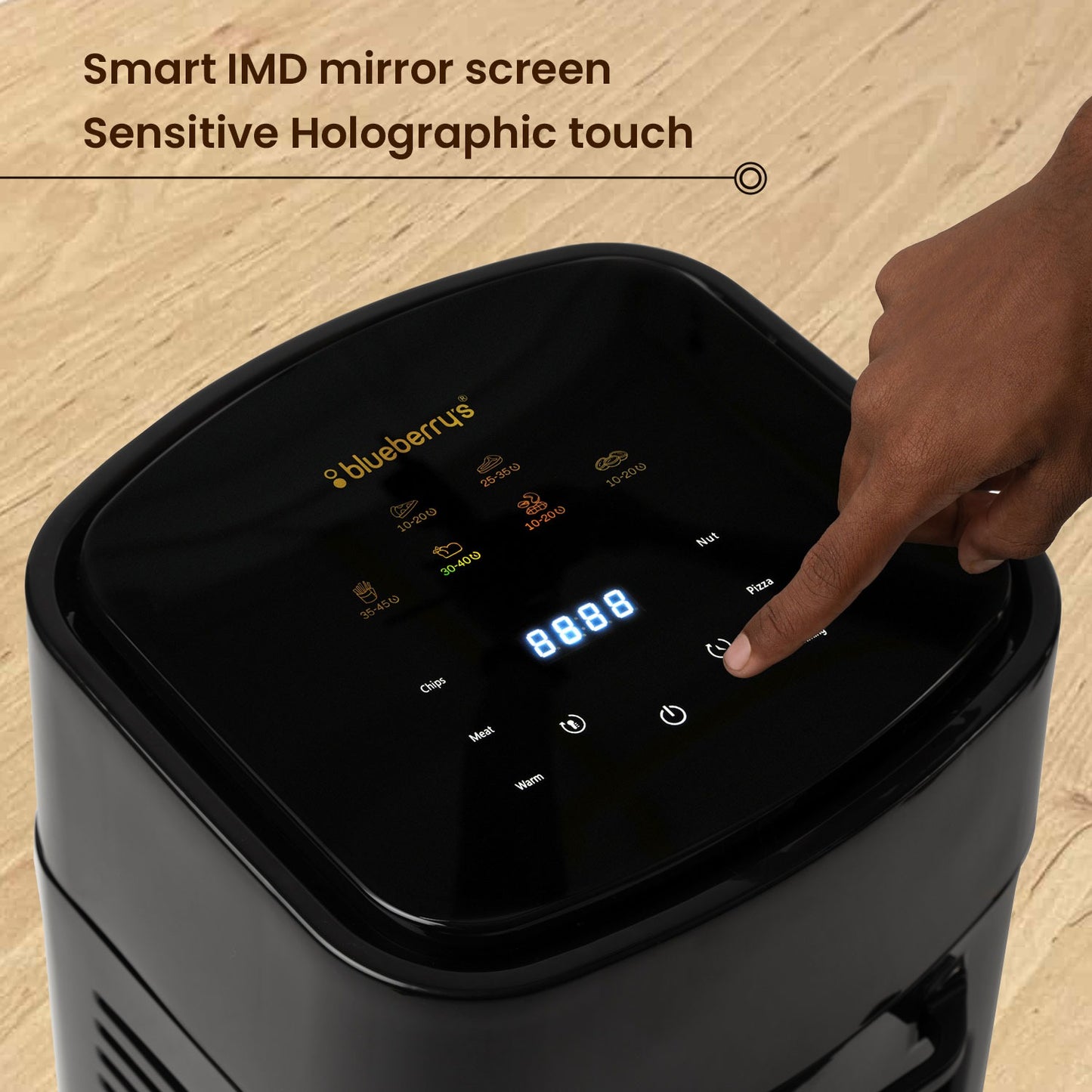 Blueberry's 10-Liter 1400-Watts Multi-Purpose Digital Air Fryer