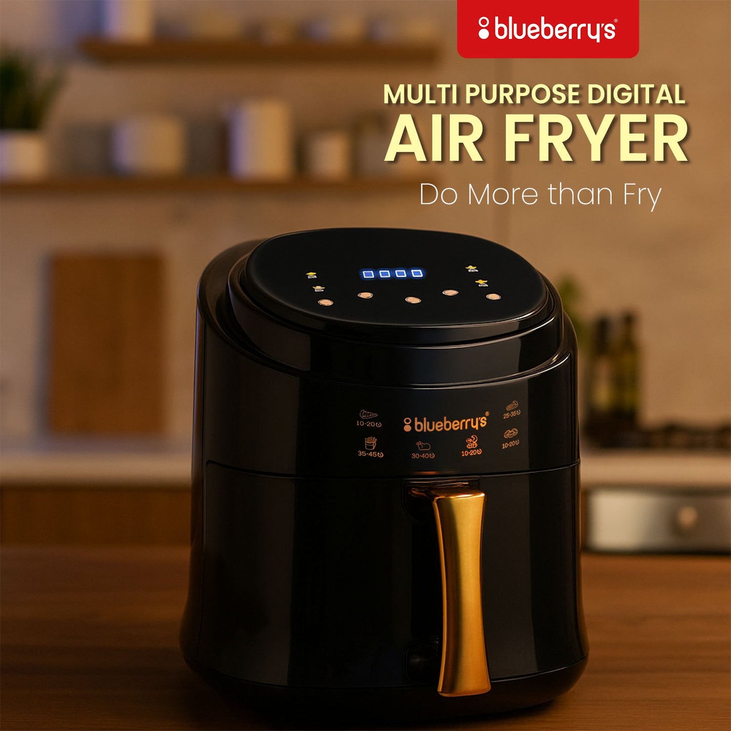 Blueberry's 6-Liter 1400-Watts Digital Air Fryer