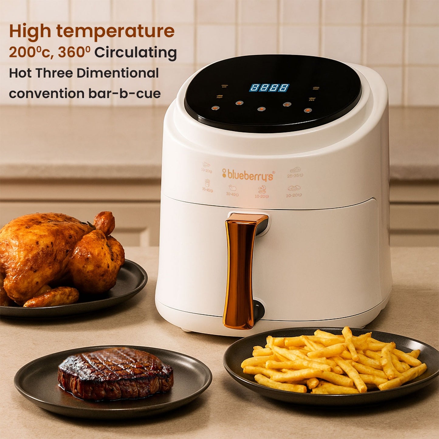Blueberry's 6-Liter 1400-Watts Digital Air Fryer