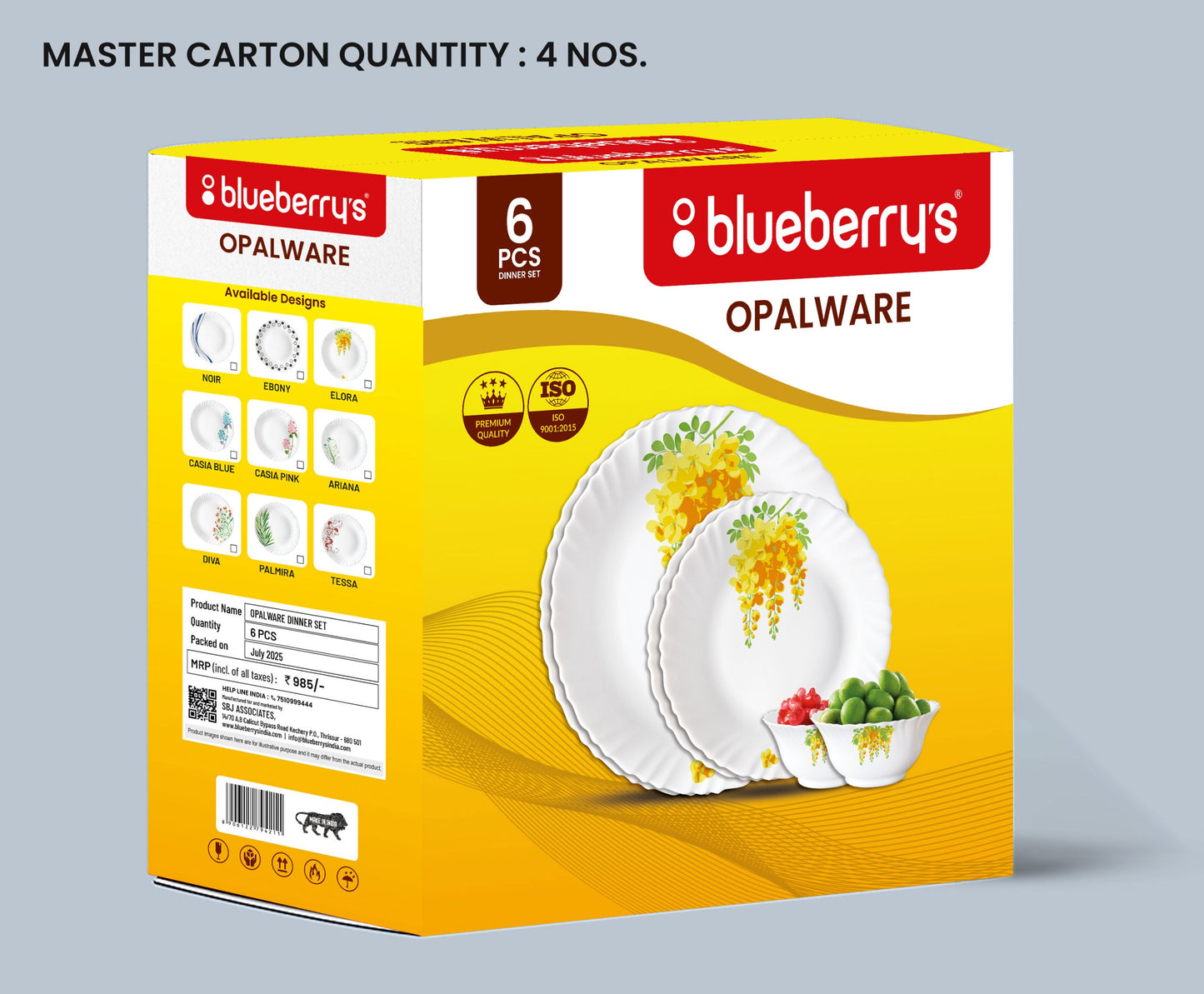 Blueberry's 6-Piece Opalware