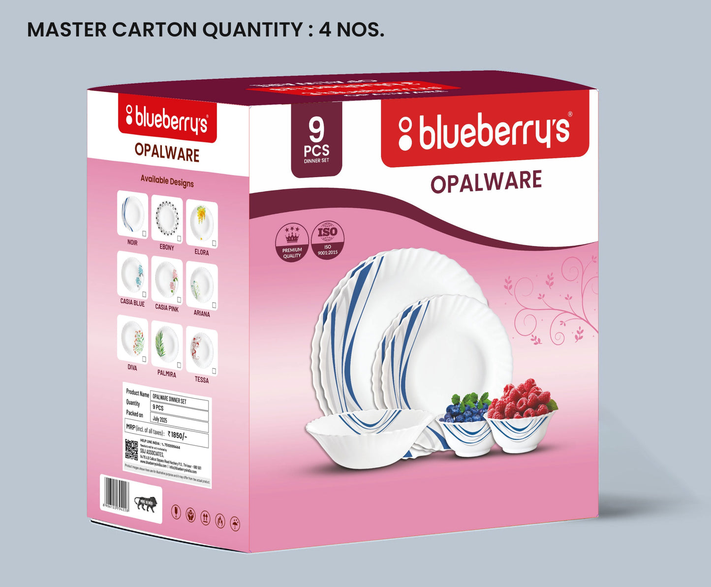 Blueberry's 9-Piece Opalware