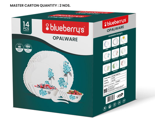 Blueberry's 14-Piece Opalware