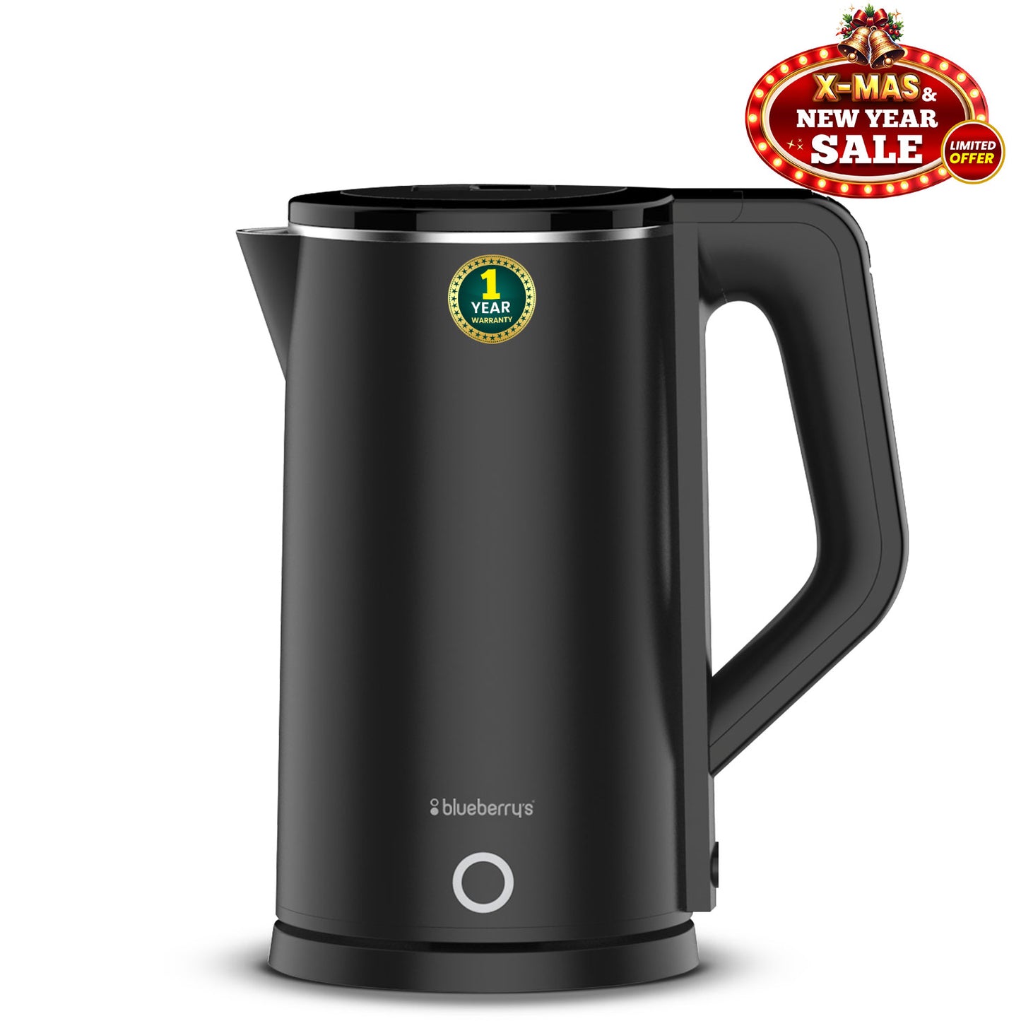 Blueberry's Stainless Steel 2-Liter 1500-Watts Electric Kettle
