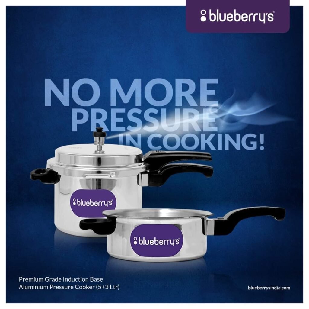 5 + 3 L Pressure cooker combo by Blueberry's