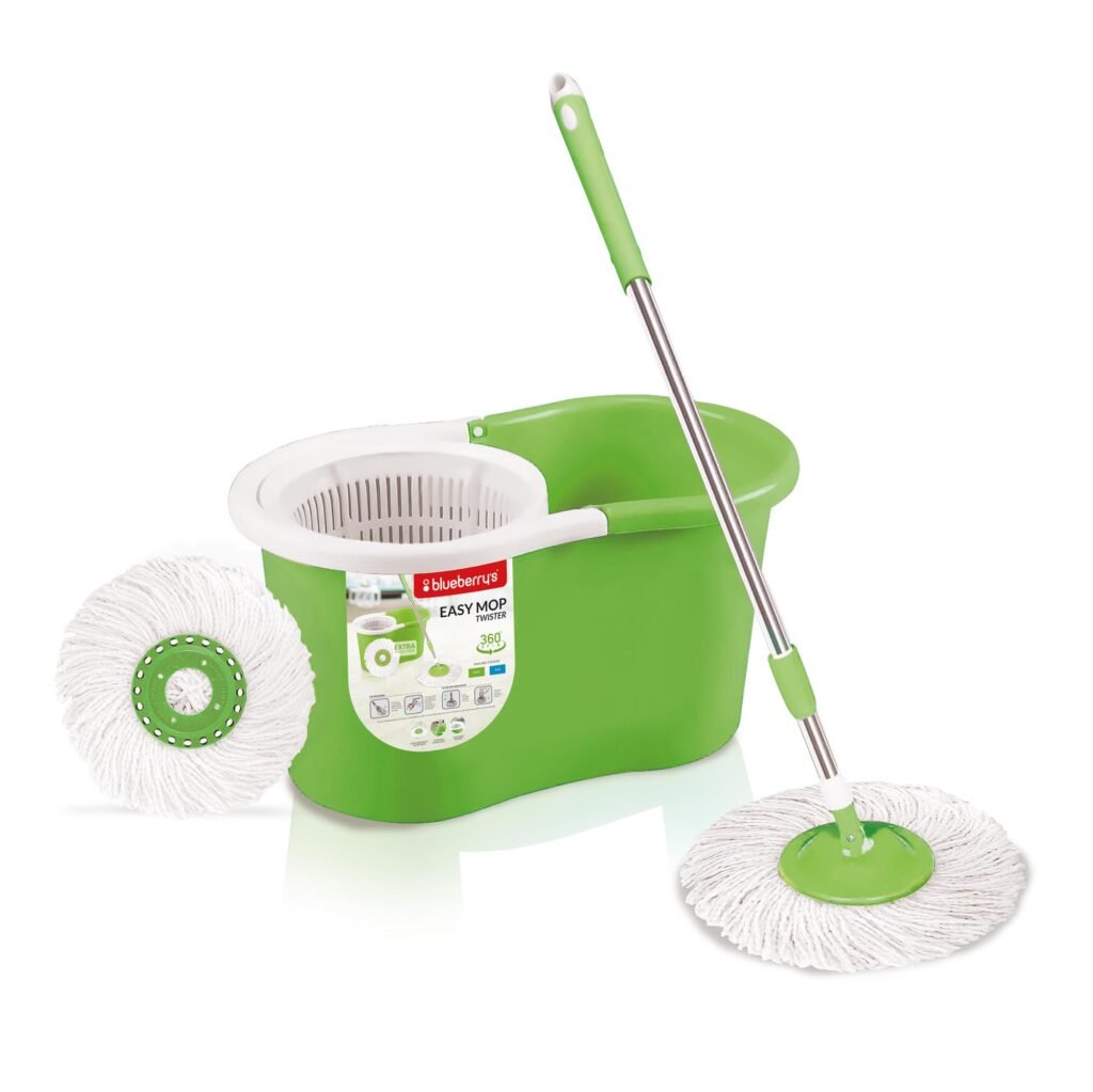 easy mop green color plastic drum